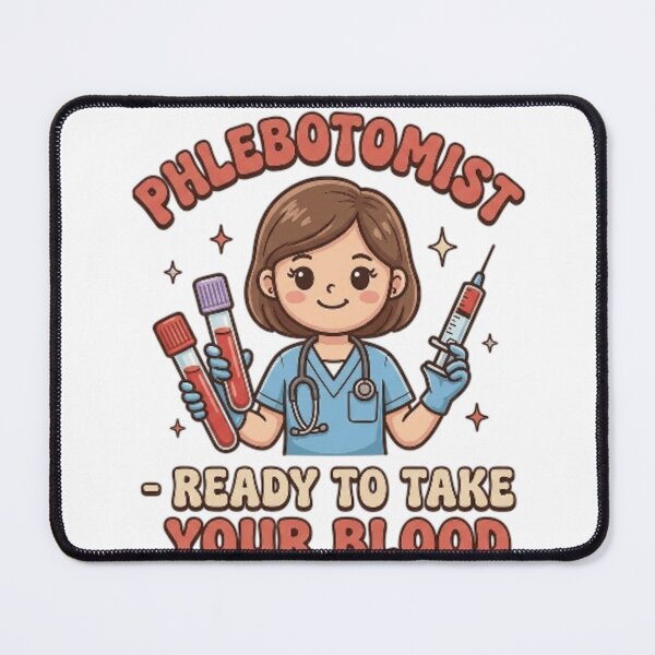 Item preview, Phlebotomist Ready To Take Your Blood Cute Nurse Blood Vials Retro designed and sold by Rachid-Art.
