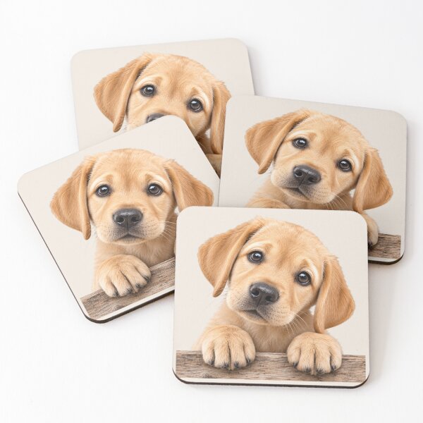 Item preview, Curious Golden Labrador Puppy - Cute Soulful Eyes Dog Lover Design designed and sold by Nature's Palette.