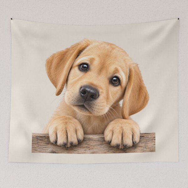 Item preview, Curious Golden Labrador Puppy - Cute Soulful Eyes Dog Lover Design designed and sold by Nature's Palette.