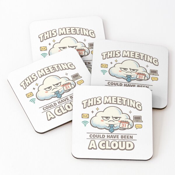Item preview, Meeting Regrets — Grumpy Little Storm Cloud designed and sold by VesperWild.