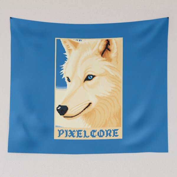 Item preview, White Snow Kitsune Fox Pixel Art {PIXELCORE} designed and sold by PIXELCORE-TEE.