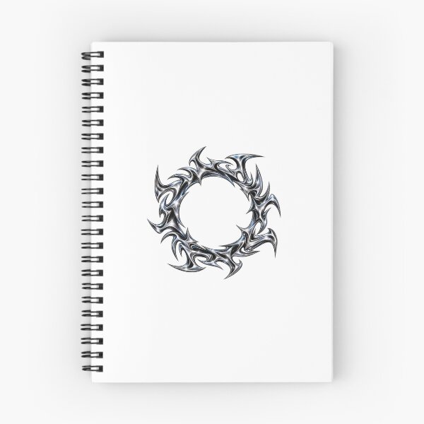 Item preview, Chrome Tribal Ring – Cyber Y2K Liquid Metal Vortex designed and sold by FileFlowStudio.