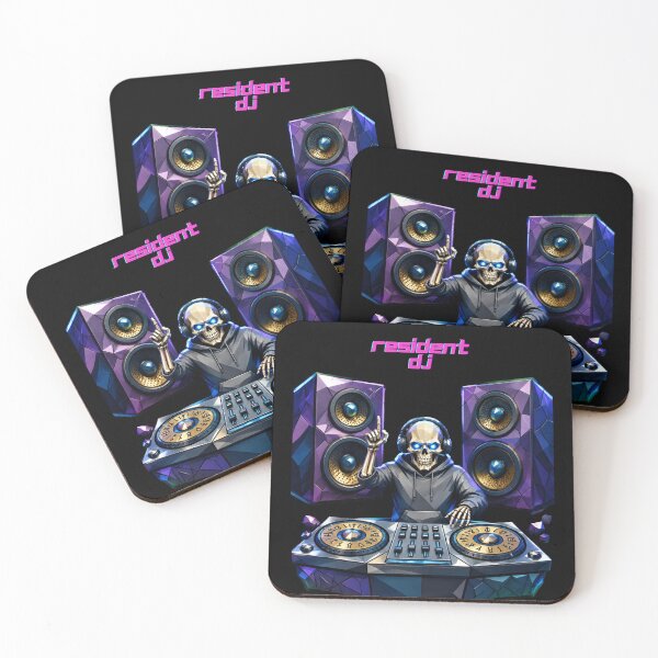 Item preview, Resident DJ Underworld Skeleton Art designed and sold by KempNordStudio.