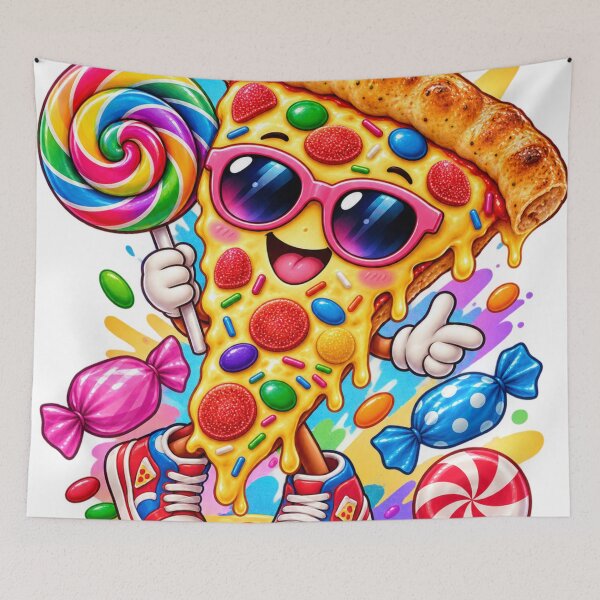 Item preview, Cute candy pizza slice designed and sold by urbanshop7.
