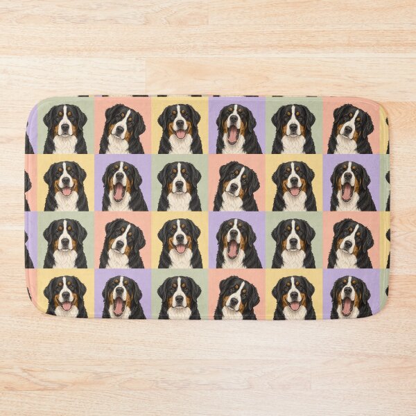Item preview, Bernese Mountain Dog Faces – Big Fluffy Berner Personality designed and sold by pixiedustpaint.