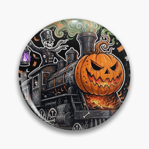 Item preview, The Midnight Pumpkin Express — Final Stop: Eternity - Halloween  designed and sold by DibujandoPorfa.
