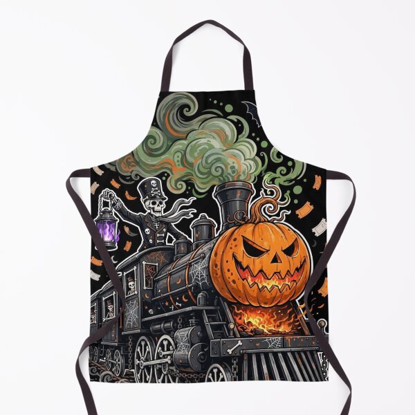 Item preview, The Midnight Pumpkin Express — Final Stop: Eternity - Halloween designed and sold by DibujandoPorfa.