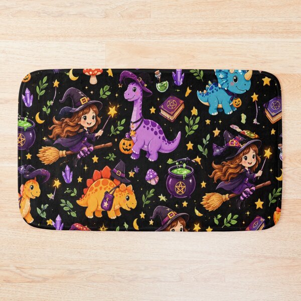 Item preview, Cute witch dinosaur pattern designed and sold by urbanshop7.