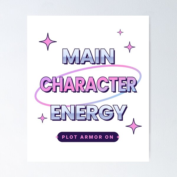Item preview, Main Character Energy Y2K Chrome designed and sold by Amna-and-co.