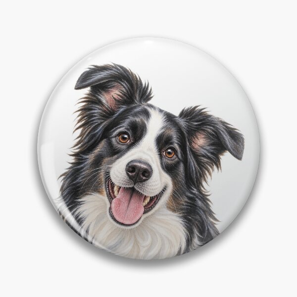 Item preview, Border Collie Portrait – Brilliant, Focused & Energetic Dog Art designed and sold by Greenview-Gifts.