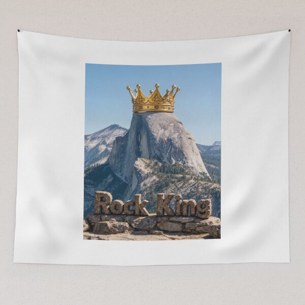 Item preview, Half Dome Rock King Print designed and sold by Lichentroupe63.