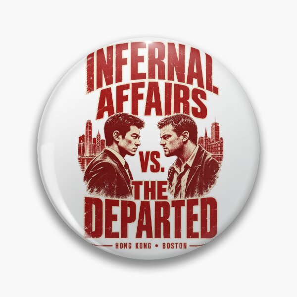 Item preview, Infernal Affairs vs The Departed – Retro Cinema Showdown | Hong Kong vs Boston designed and sold by DiamondSkyShirt.
