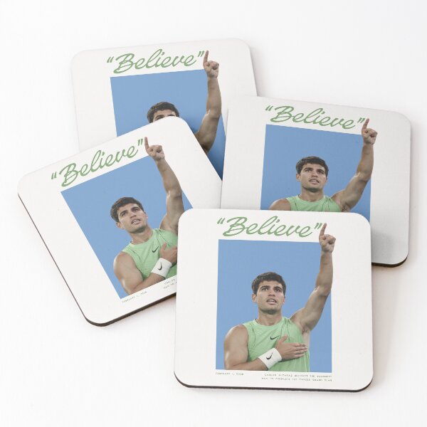 Item preview, Carlos Alcaraz — Believe. Australian Open Grand Slam designed and sold by Willow-And-Ivy.