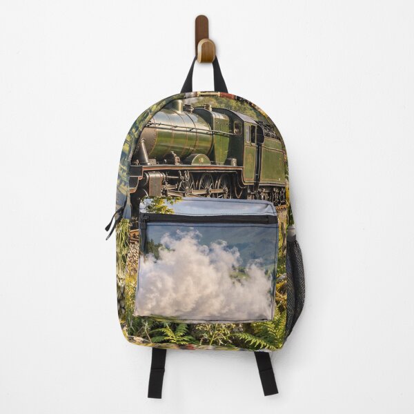 Item preview, Heritage Steam Train in Scenic Valley – Railway Landscape designed and sold by astersgraphics.