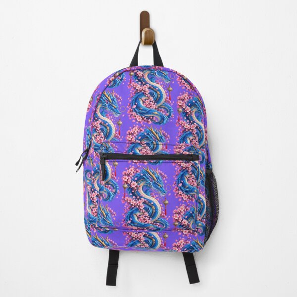 Item preview, Celestial Blue Dragon and Sakura Blossoms designed and sold by Tianjie-Yishu.