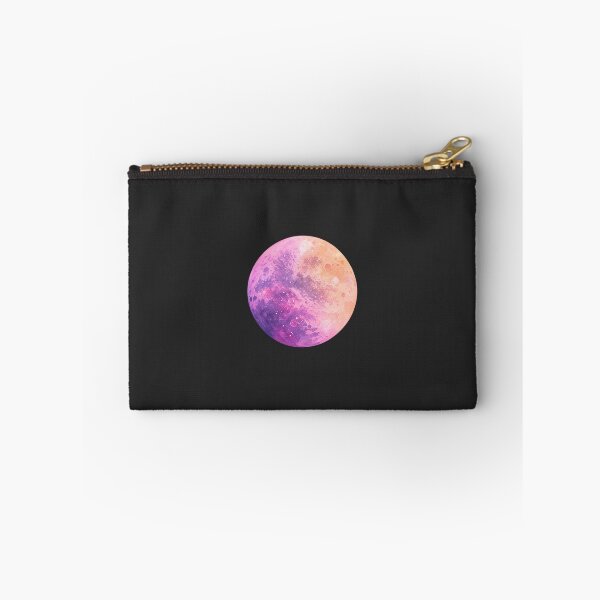 Item preview, Pink Purple Watercolor Planet with Cosmic Craters designed and sold by -KRAFTWERK.