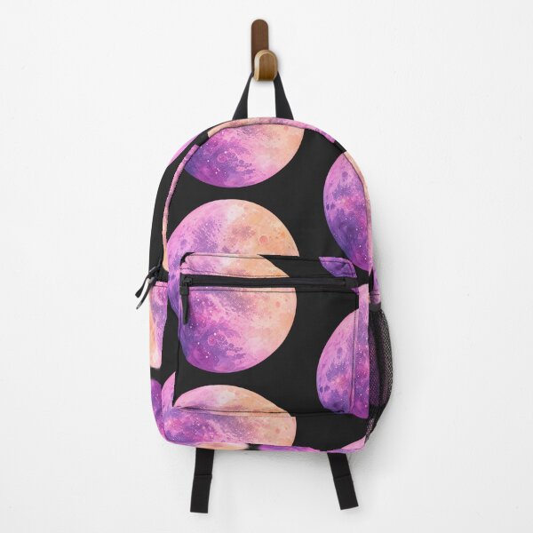 Item preview, Pink Purple Watercolor Planet with Cosmic Craters designed and sold by -KRAFTWERK.