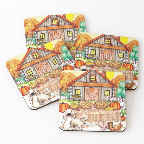Item preview, Thanksgiving Farm Animals  designed and sold by LavIsInTheAir.