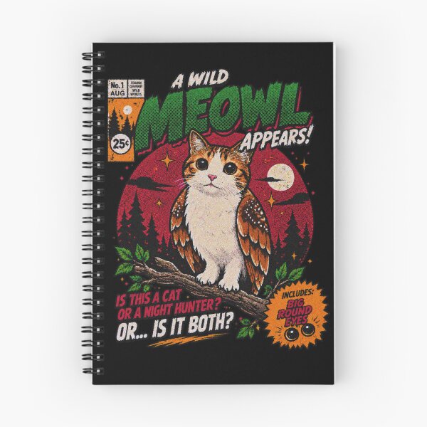 Item preview, Meowl Cat Owl Vintage Comic Design designed and sold by CallMeSenpai099.
