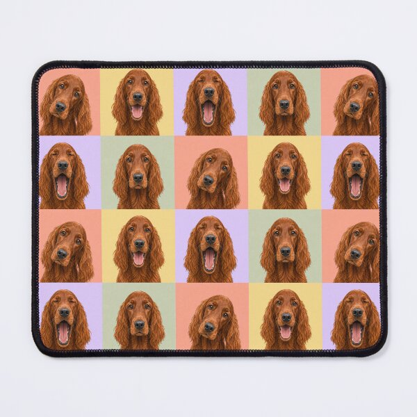 Item preview, Irish Setter Redhead Dog Portrait designed and sold by pixiedustpaint.