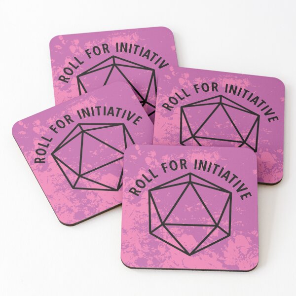 Item preview, Roll for Initiative — Pink & Purple D20 TTRPG designed and sold by ttrpgist.