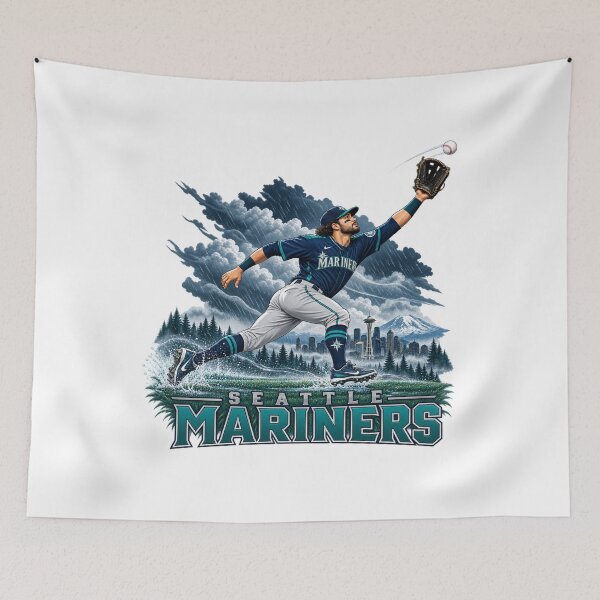Item preview, Rain City Glory: Seattle Mariners Outfield Catch designed and sold by Dresut.
