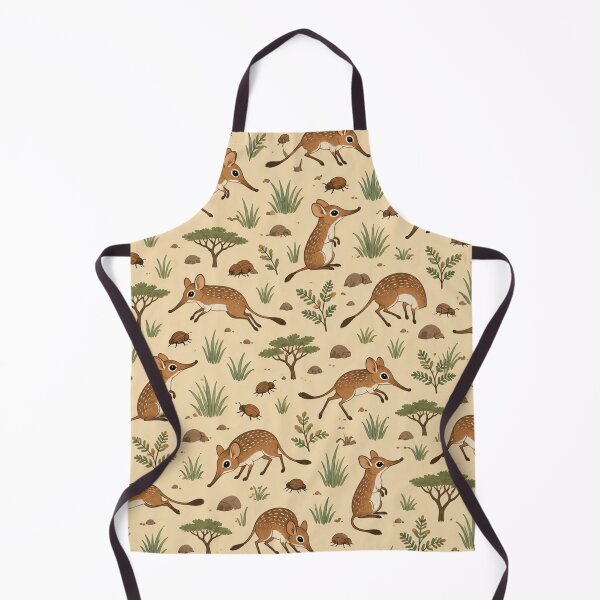 Item preview, Elephant Shrew Pattern | Cute Sengi Animals with Long Noses in Savanna Grass and Acacia designed and sold by StickyGuys.