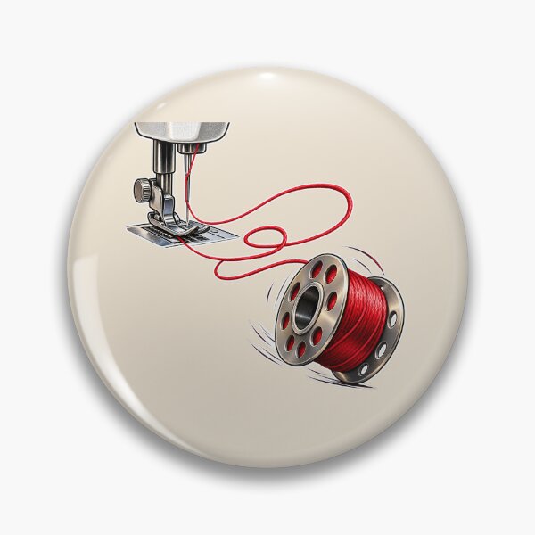 Item preview, Runaway Sewing Bobbin – Funny Sewing and Quilting Design designed and sold by astersgraphics.