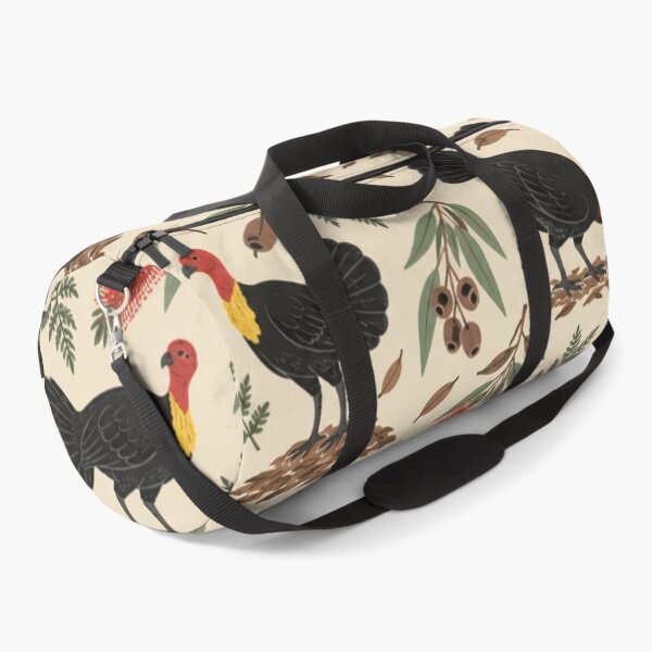 Item preview, Brush Turkey Australian Bird Pattern | Bush Turkeys with Gum Leaves, Bottlebrush and Gumnuts designed and sold by StickyGuys.