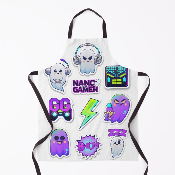 Item preview, Cute Gaming Ghost Stickers and Gamer Keyboard Art designed and sold by LookFor It.