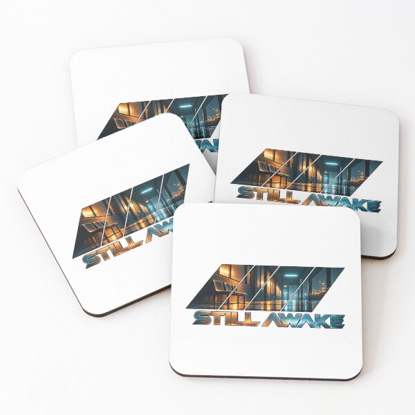 Item preview, Still Awake | Cyberpunk Liminal Space Night Corridor designed and sold by WartonnoArt.