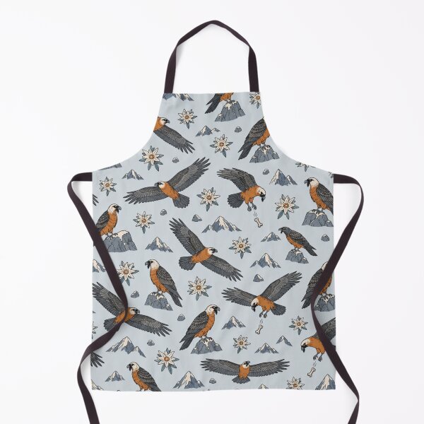 Item preview, Bearded Vulture Pattern | Lammergeier Birds of Prey Soaring over Alpine Peaks and Edelweiss designed and sold by StickyGuys.