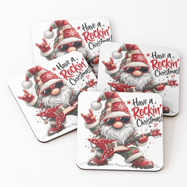 Item preview, Have a Rockin' Christmas Guitar Gnome designed and sold by Gapanaart.