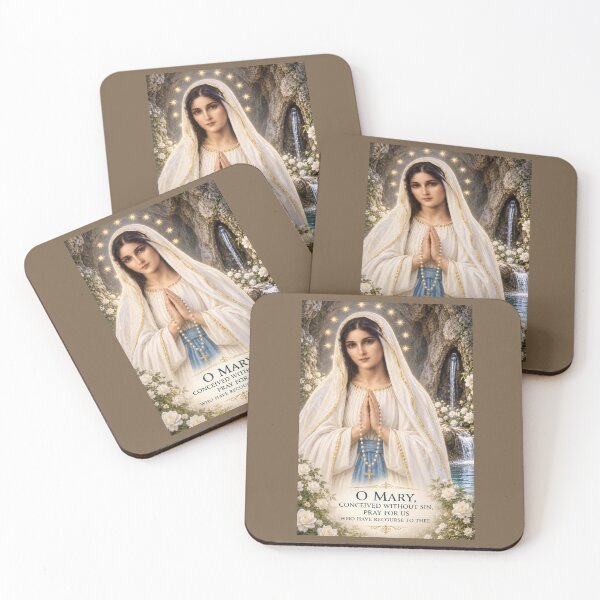 Item preview, Our Lady Of Lourdes, Pray For Us designed and sold by LivingWellness.