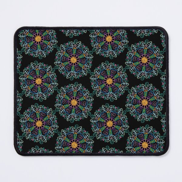 Item preview, Colorful Peace Rosettes on Black designed and sold by Digitalmyth's Designs.