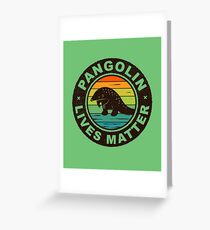 Pangolin lebt - Pangolin-Erhaltung Grußkarte