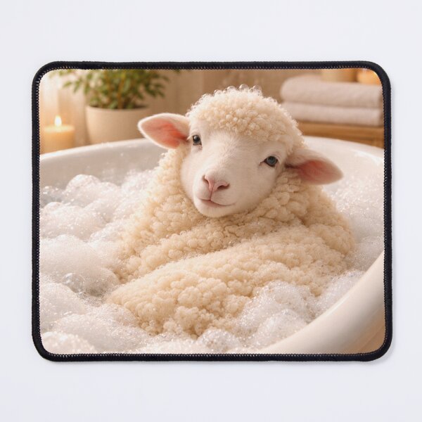 Item preview, Peaceful Merino Sheep Bubble Bath designed and sold by Sillytoe.