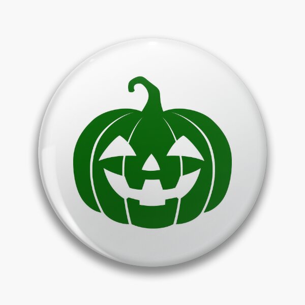 Item preview, Dark Green Smiling Jack-o’-Lantern Pumpkin Halloween Design designed and sold by pattern-archive.