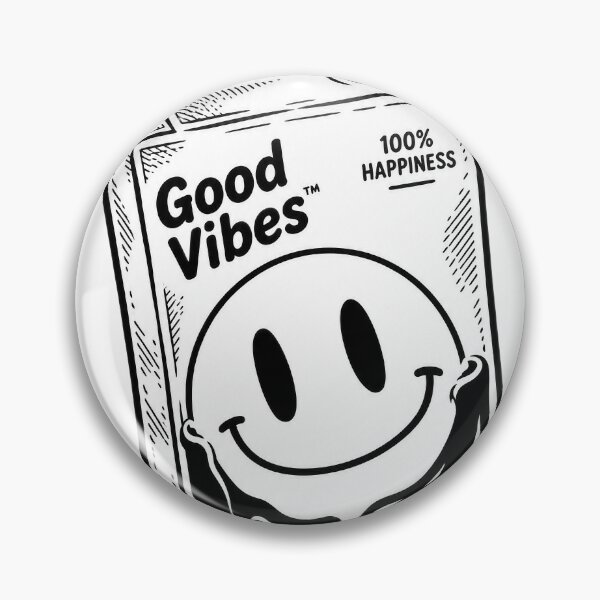 Item preview, Good Vibes Melting Smiley Juice Box designed and sold by Pixel-Perfecto.