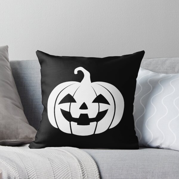 Item preview, White Smiling Jack-o’-Lantern Pumpkin Halloween Design designed and sold by pattern-archive.