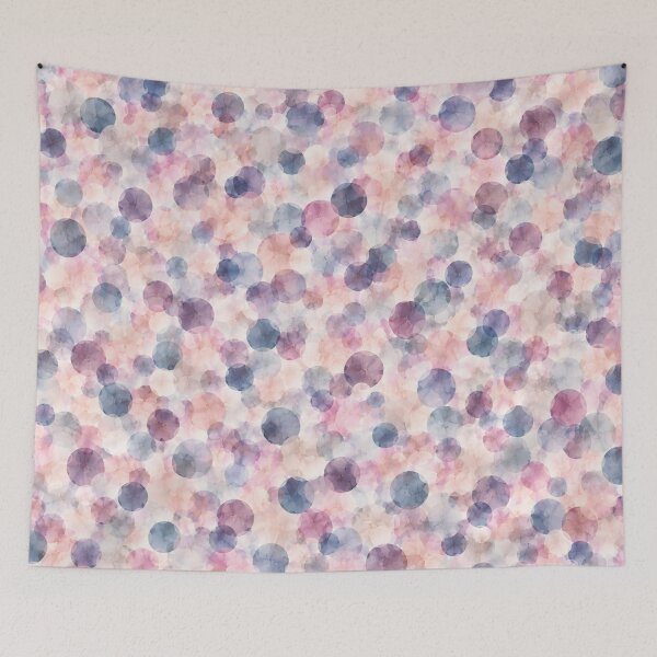 Item preview, Dusty Rose & Midnight Bloom – Elegant Watercolor Bubble Pattern designed and sold by HO•Designs.