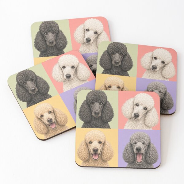 Item preview, Fancy Standard Poodle Portraits designed and sold by pixiedustpaint.