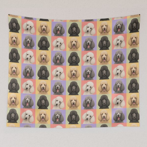 Item preview, Fancy Standard Poodle Portraits designed and sold by pixiedustpaint.
