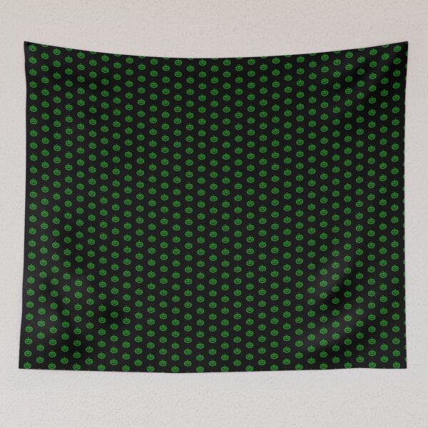 Item preview, Green Smiling Jack-o’-Lantern Pumpkin Halloween Design designed and sold by pattern-archive.