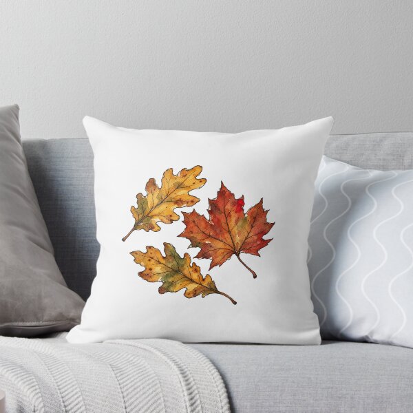 Item preview, Falling Autumn Leaves with Rust Red Maple and Golden Oak designed and sold by Jessie's Palette.