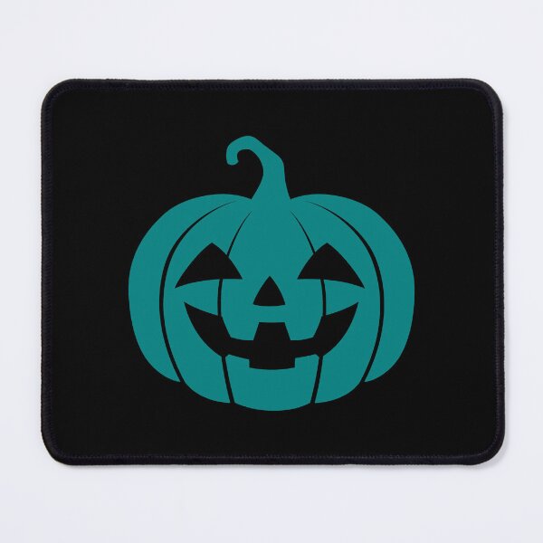 Item preview, Teal Smiling Jack-o’-Lantern Pumpkin Halloween Design designed and sold by pattern-archive.