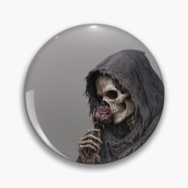 Item preview, A day off and death smelling a dead rose - Halloween designed and sold by Code6Coffee.