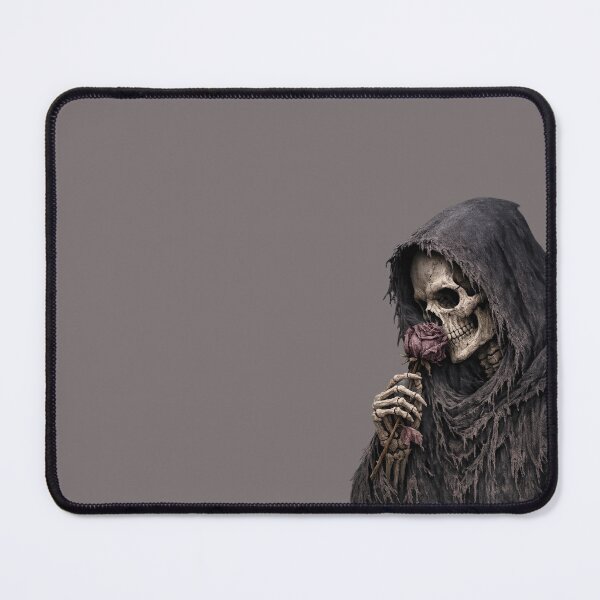Item preview, A day off and death smelling a dead rose - Halloween designed and sold by Code6Coffee.