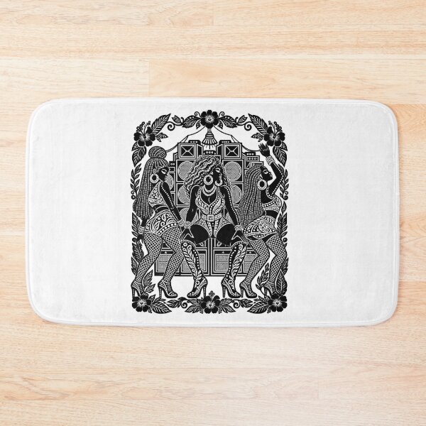 Item preview, Dancehall Queens Dancing Sound System Black White Art designed and sold by BASS-CULTURE.