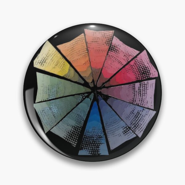 Item preview, Color Wheel Pinwheel, Vibrant Artist Color Theory Art designed and sold by SunflowerPower22.